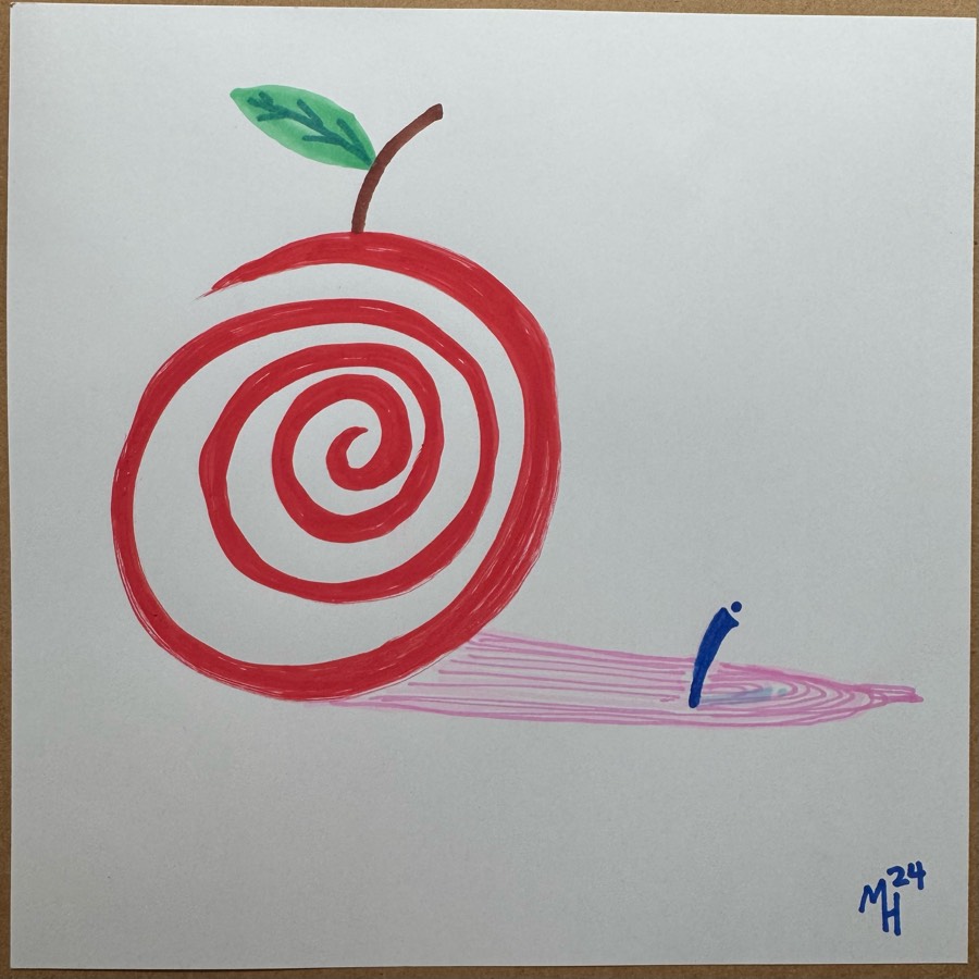 In The Shadow of an Apple, artwork